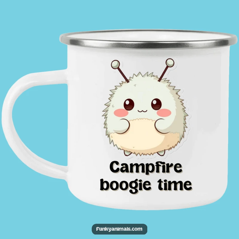 Funny Fuzzy Creature Camping Mug: Rhythm for Your Adventures