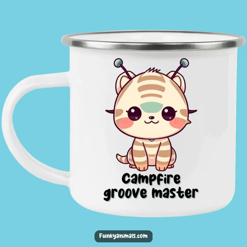 Funny Shimmy Antenna Creature Camping Mug - Adventure Groove!