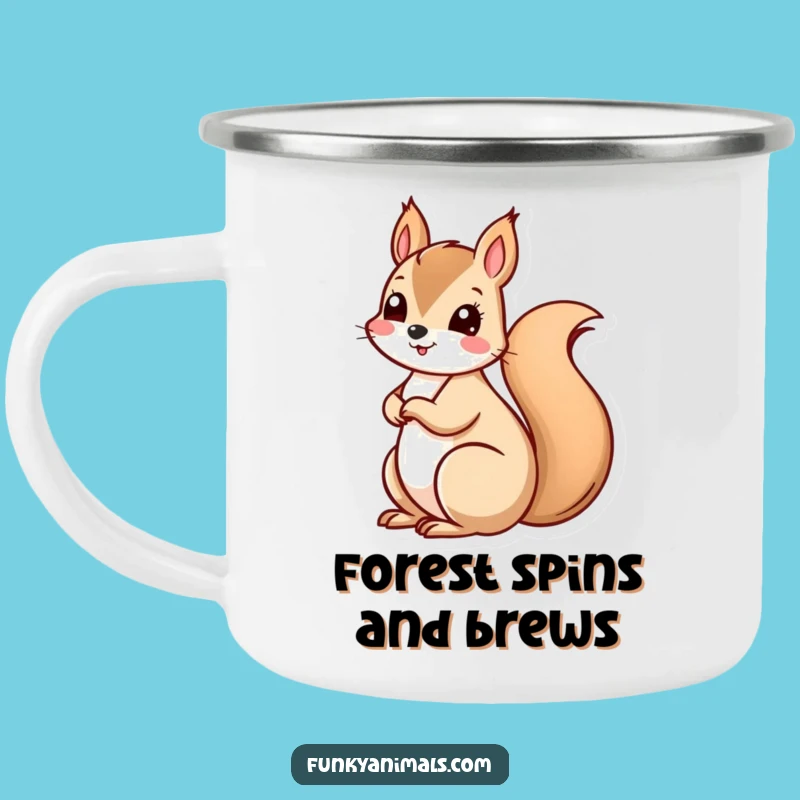 Funny Squirrel Spiral Tail Camping Mug - Hilarious Gift for Adventurous Souls