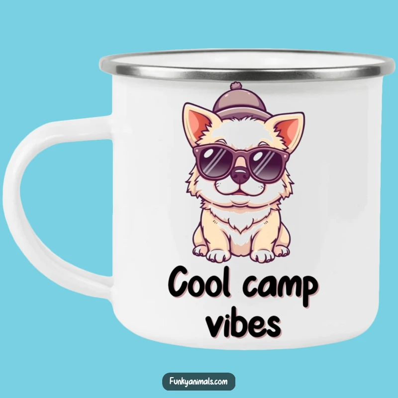 Funny Dog Camping Mug: Adventure Ready with Quirky Canine Style