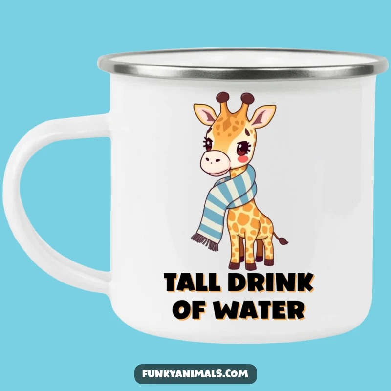 Funny Giraffe Camping Mug: Tall Style for Your Outdoor Brew