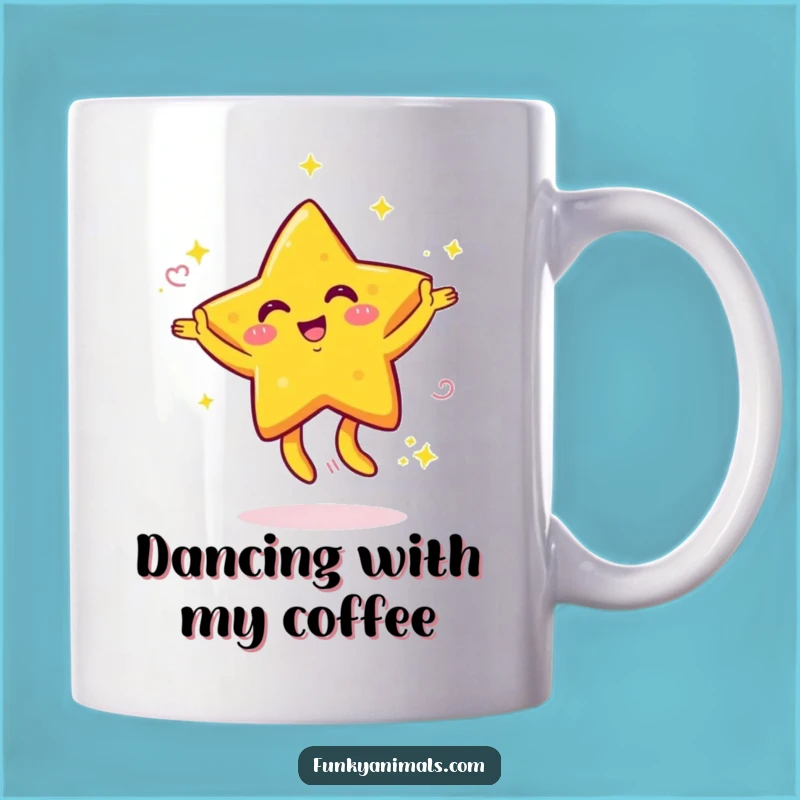 Funny Dancing Star Mug: A Radiant Gift for Energetic Souls