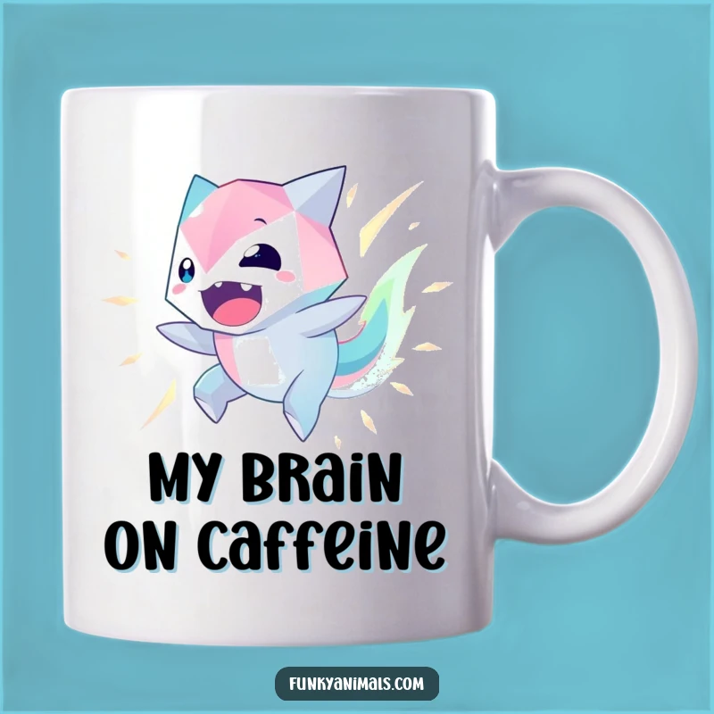 Funny Geometric Creature Mug: Spin into Your Day with This Exciting, Hilarious Design