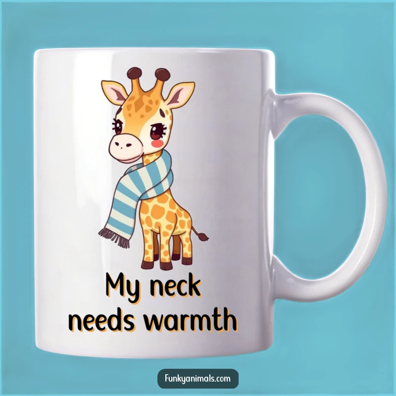 Funny Giraffe Mug: Long Scarf Style for a Tall, Fun Sip