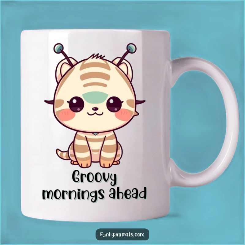 Funny Shimmyshing Antenna Creature Mug - A Hilarious Gift