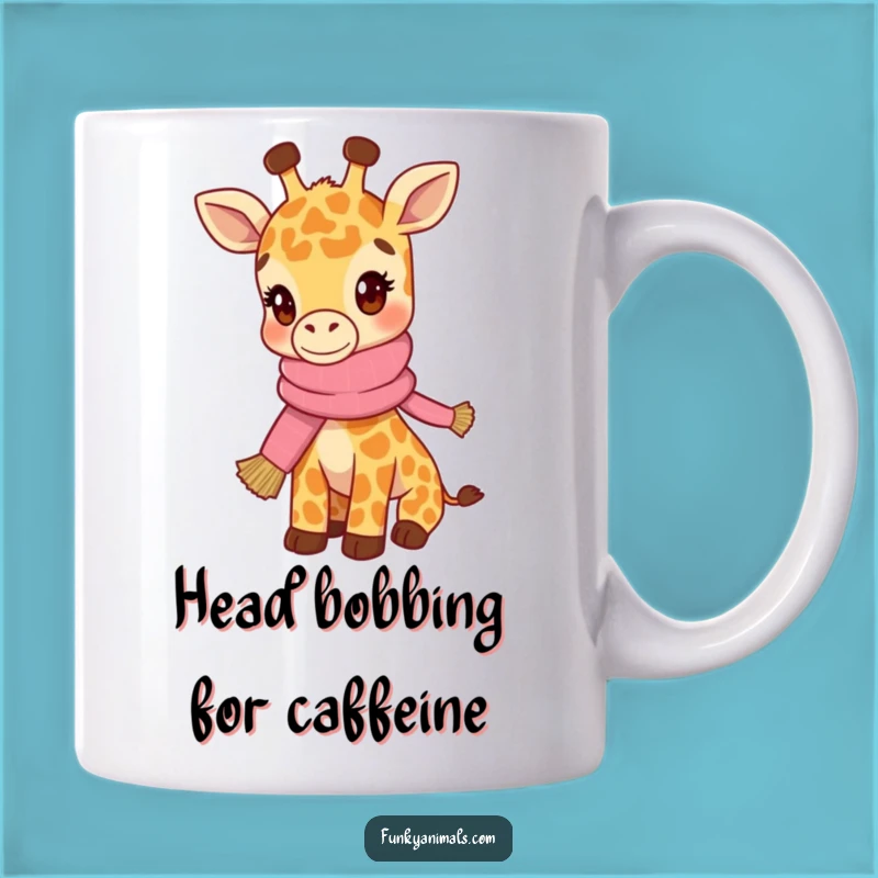 Funny Hip Giraffe Cub Mug: Scarf & Bobbing Head - Perfect Funny Gift