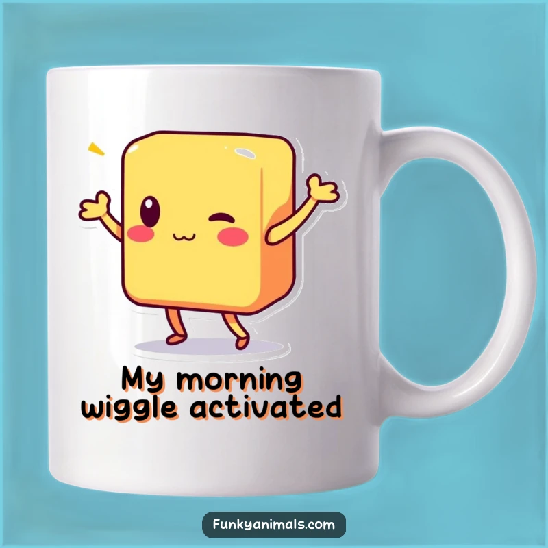 Funny Shimmy Block Character Mug: A Hilarious Gift for Dancing Enthusiasts