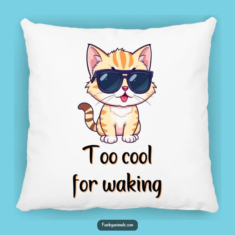 Funny Cool Cat Cub Pillow: Cozy Style & Funk - Comfy Funny Gift