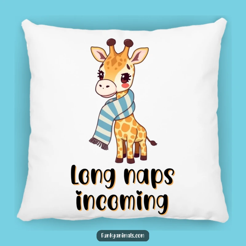 Funny Giraffe Pillow: Cozy Comfort with a Ridiculously Long Scarf