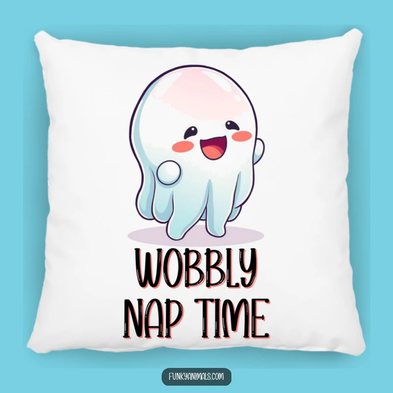 Funny Wobbling Gelatinous Being Pillow - Comfy Jiggle Comfort