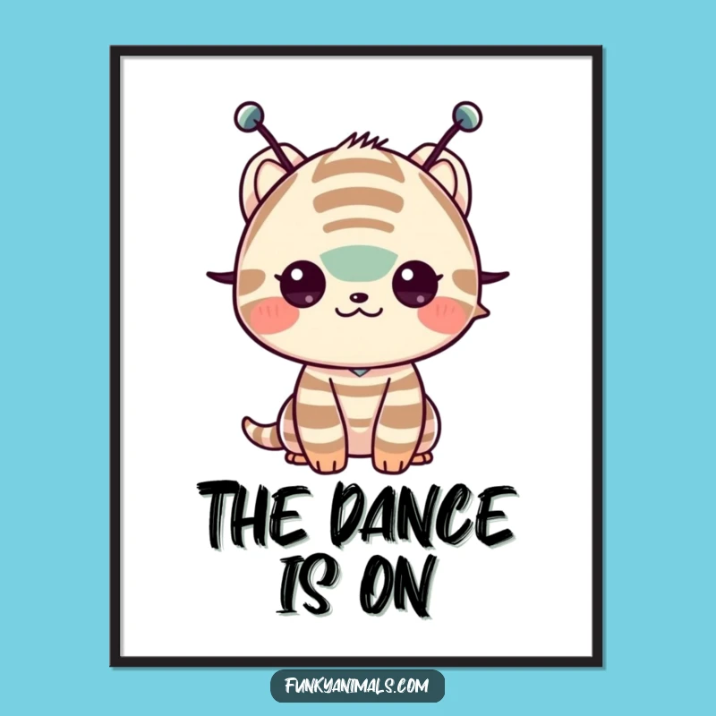 Funny Shimmy Antenna Creature Digital Art - Instant Grooves!