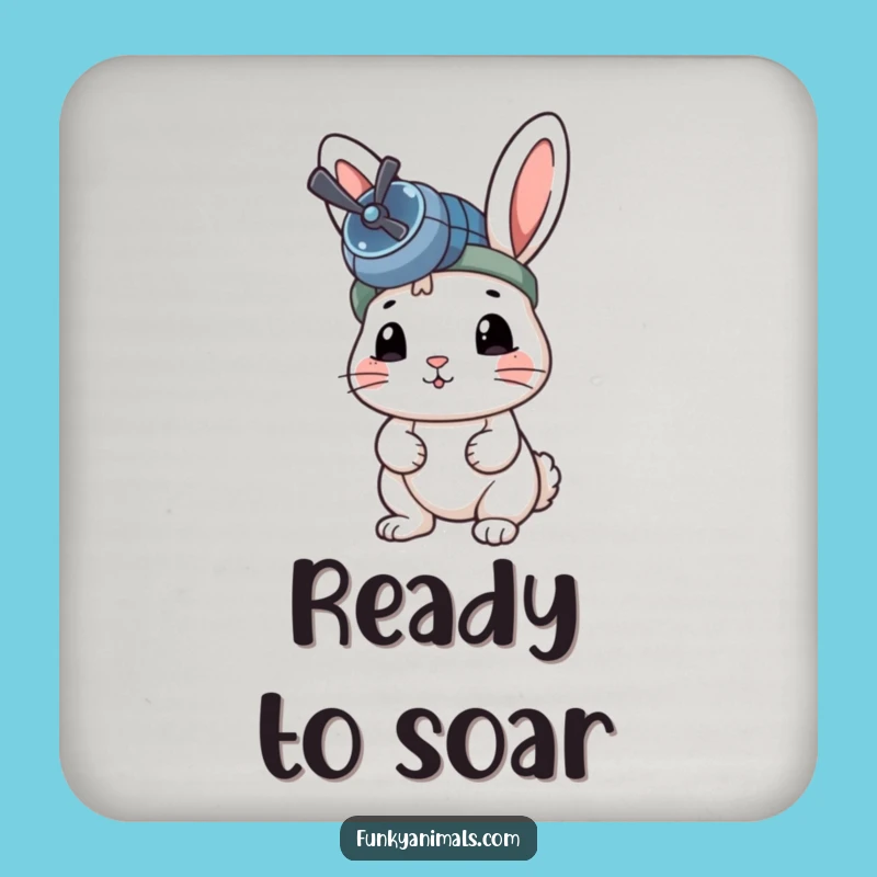 Funny Rabbit Coasters: Protect Surfaces, Whimsical Beanie Gift