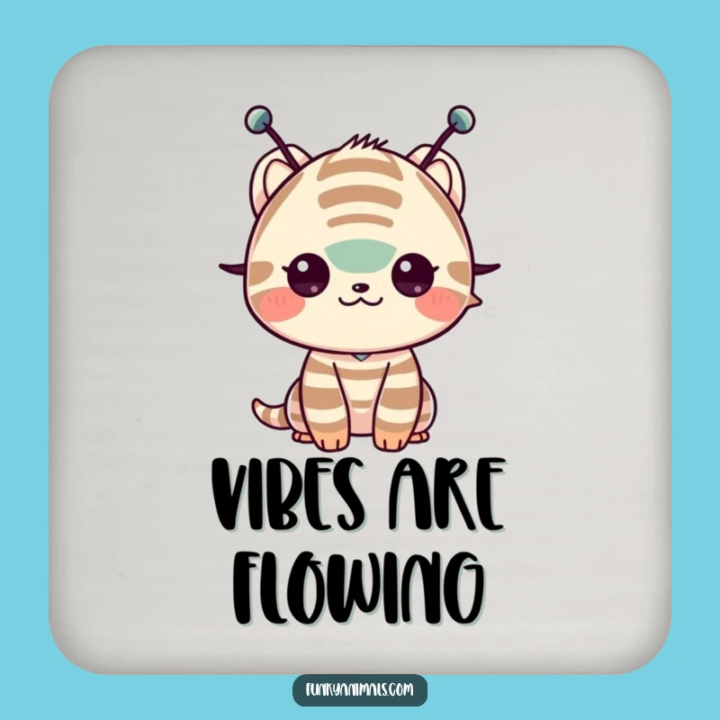 Funny Shimmy Antenna Creature Coaster - Protect Surfaces with Fun!