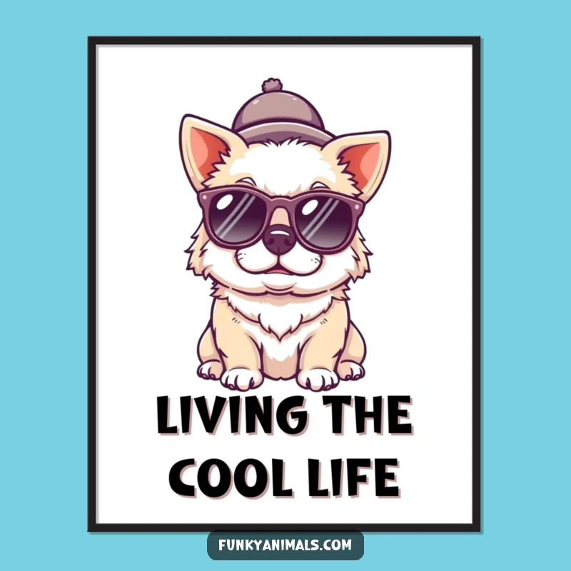 Funny Dog Poster: Quirky Canine Art to Brighten Any Room with Humor