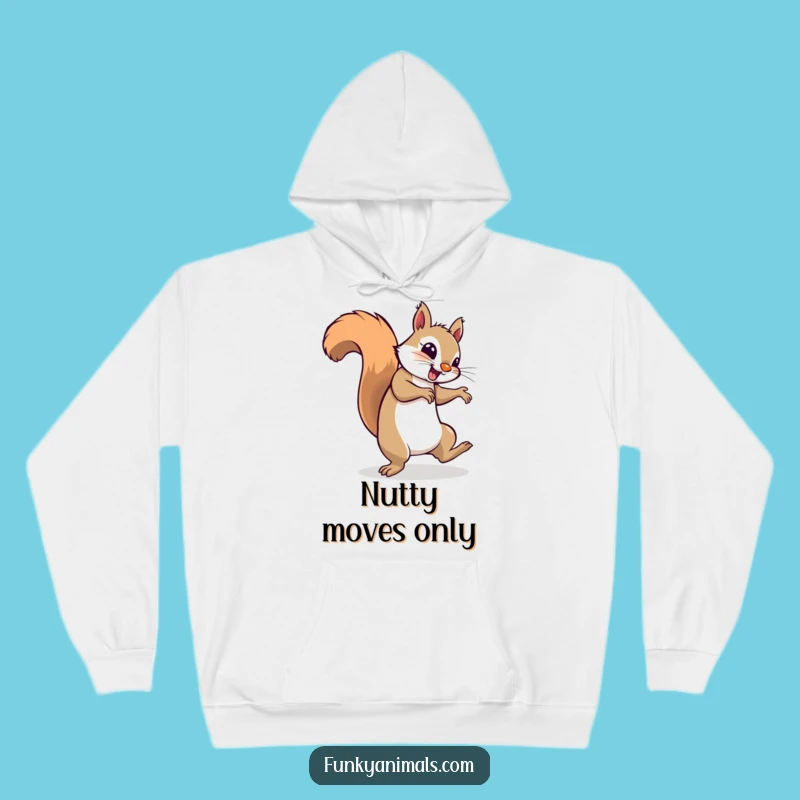 Funny Breakdancing Squirrel Hoodie: Stay Warm While You Groove!