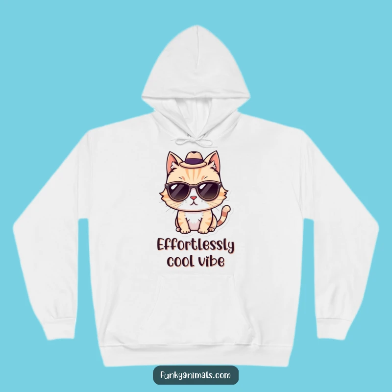 Funny Cool Cat Hoodie: Cozy & Stylish, Perfect Funny Gift for Him/Her