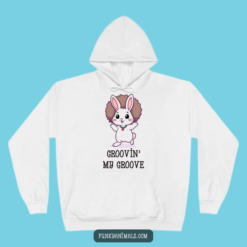 Funny Funky Rabbit Hoodie: Afro Moonwalk Sweatshirt, Ultimate Funny Gift