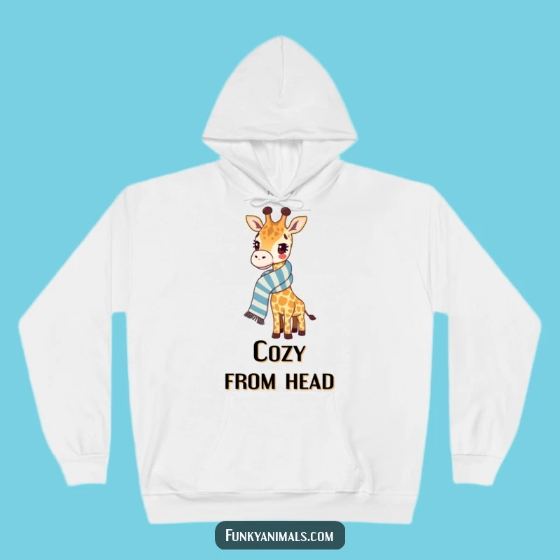 Funny Giraffe Hoodie: Cozy Up with a Ridiculously Long Scarf