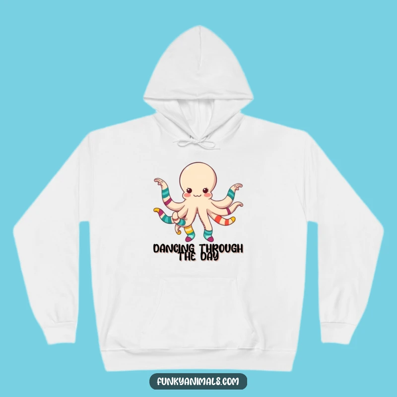Funny Octopus Dancing Socks Hoodie - Cozy Hilarious Gift for Fun Lovers
