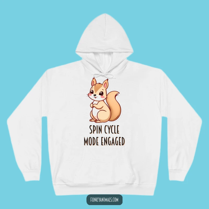Funny Squirrel Spiral Tail Hoodie - Cozy Hilarious Gift for Go-Getters