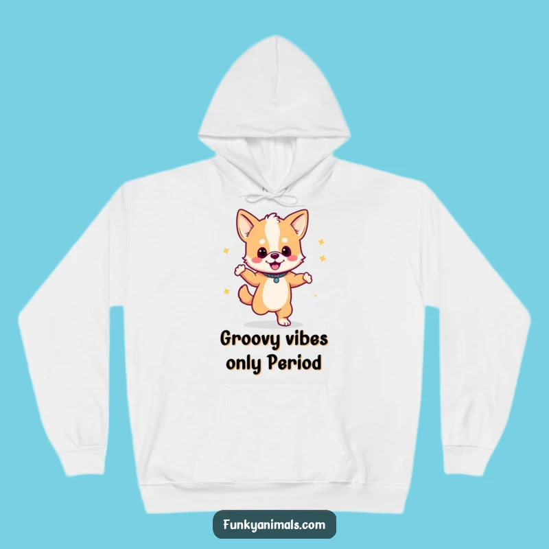 Warm & Funny Dancing Dog Cub Hoodie: Music & Grooves - Cozy Funny Gift