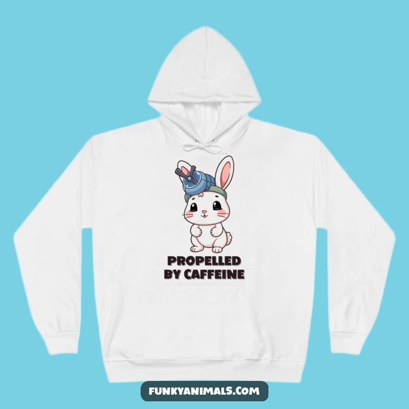 Funny Rabbit Propeller Hoodie: Cozy Adventure, Perfect Travel Gift