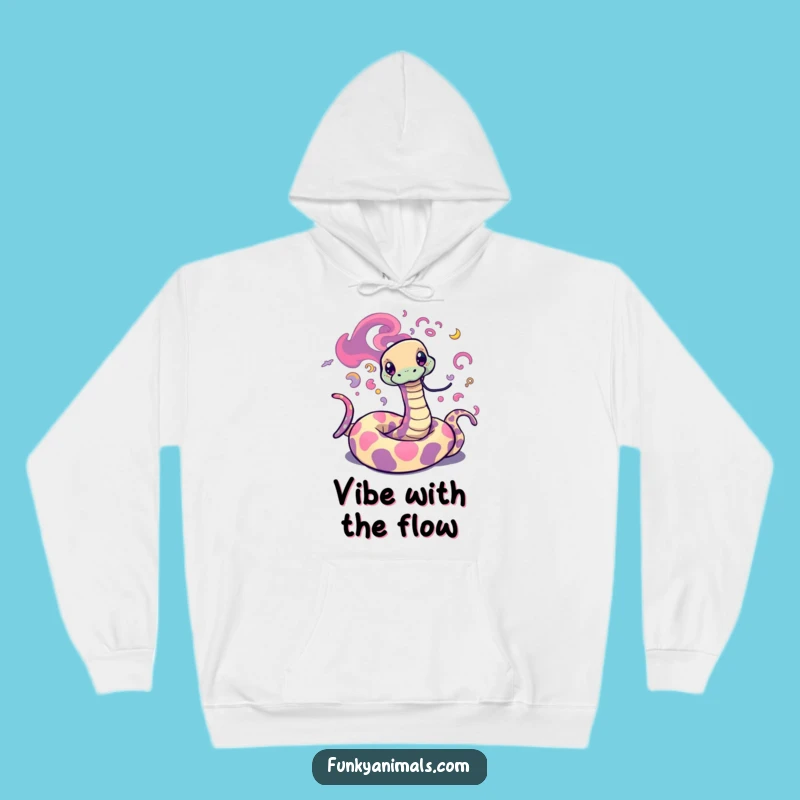 Funny Psychedelic Snake Hoodie: Cozy Swirls, Trippy Warmth Gift