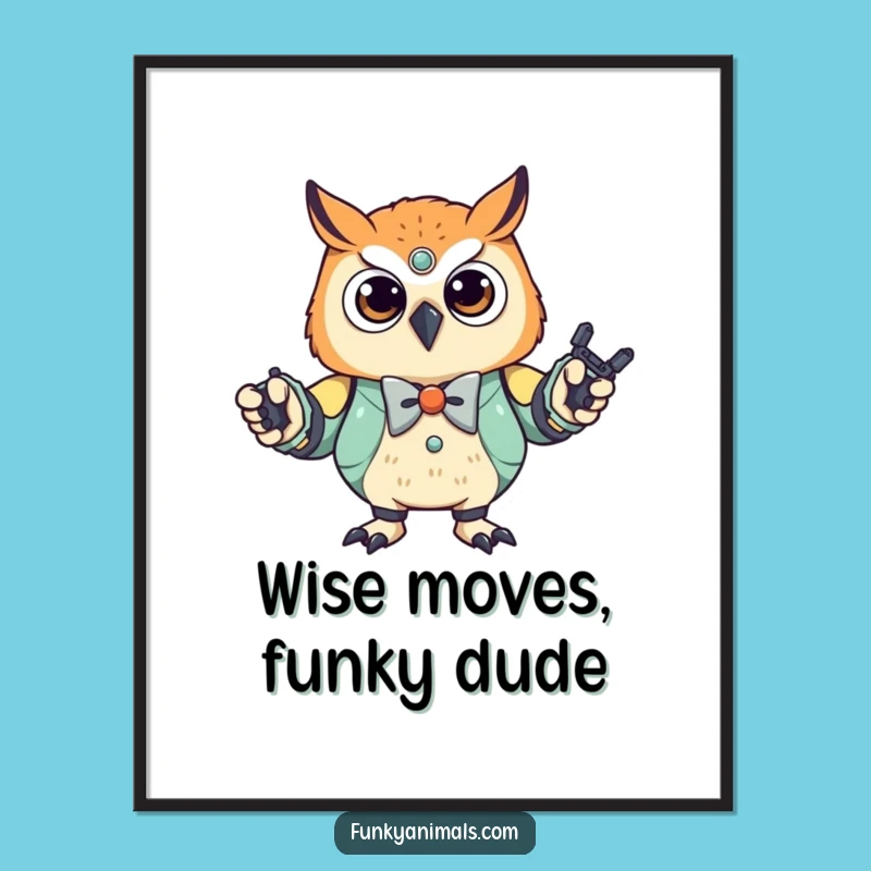 Free Printable Owl Robot Wall Art: Funny Downloadable Decor for a Quirky Space
