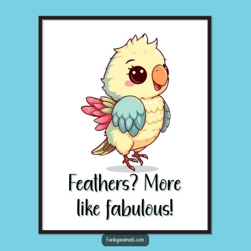 Funny Free Printable Parrot Wall Art - Groovy Dance Downloadable Decor!
