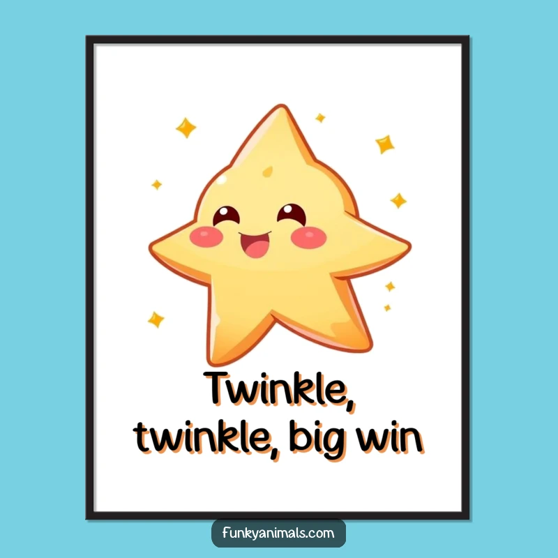 Free Printable Star Wall Art: Sparkly Creature Spinning Downloadable Decor