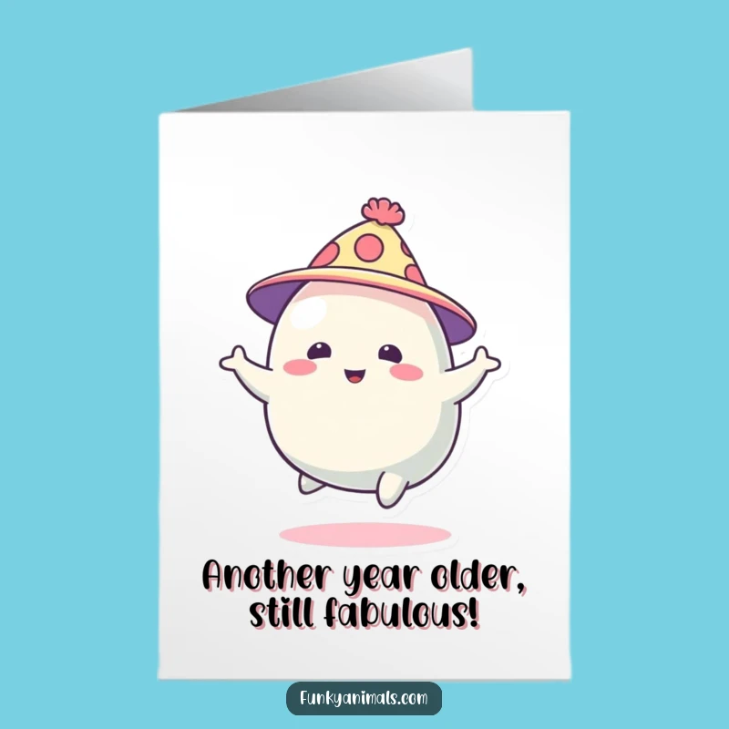 Free Printable Blob Creature Birthday Card: Funny Downloadable Gift for a Quirky Celebration