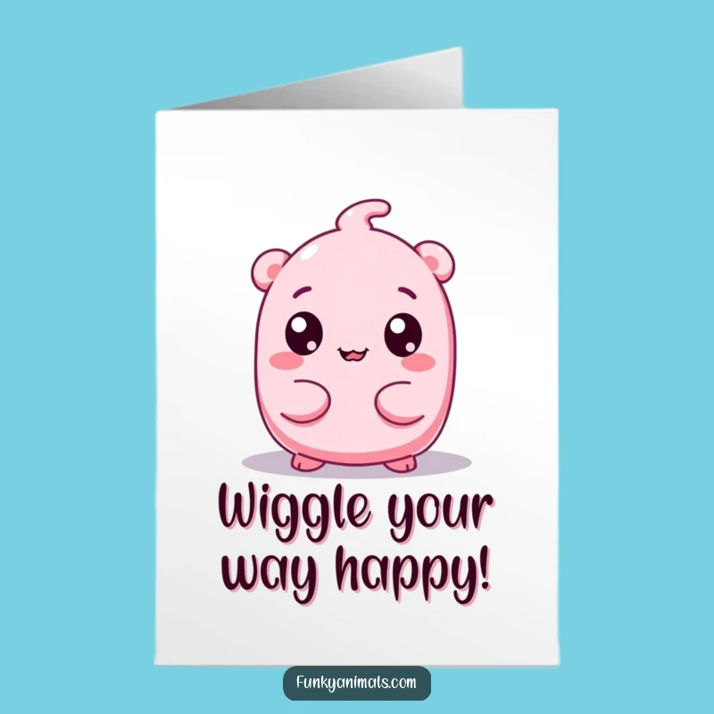 Free Printable Funny Squishy Card: Googly Eyes Birthday Wiggle Gift