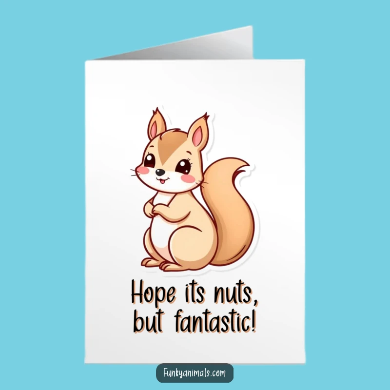 Free Printable Birthday Card: Spinning Squirrel Fun, Hilarious Downloadable Gift