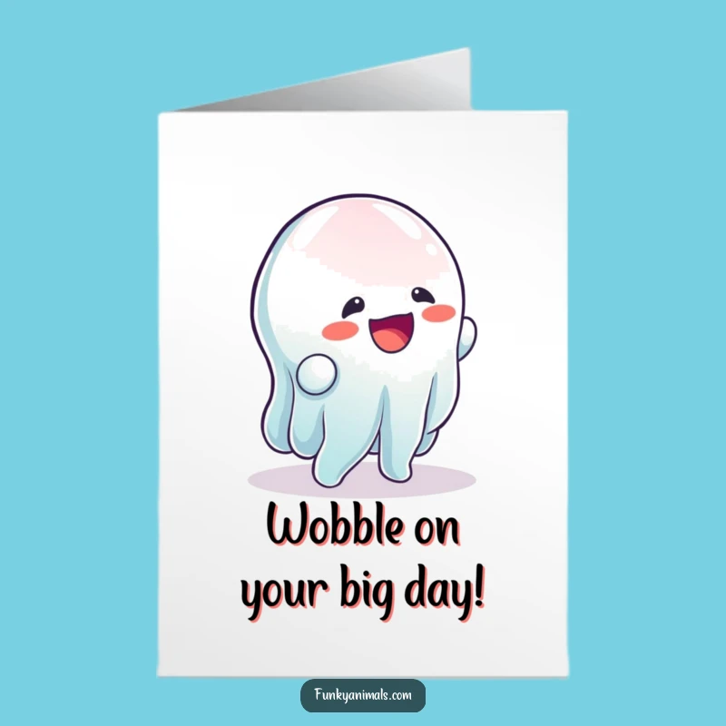 Free Printable Birthday Card: Gelatinous Wobble, Hilarious Downloadable Greeting for Fun