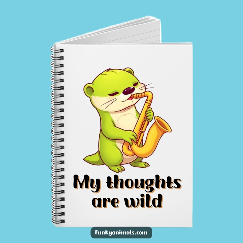 Funny Alien Otter Sax Notebook: Jot Down Your Interstellar Ideas!