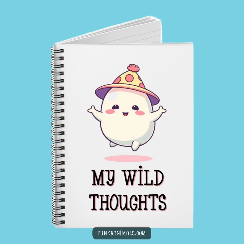 Funny Blob Creature Notebook: Abstract Art, Funky Hat Pages, Energetic Ideas Journal