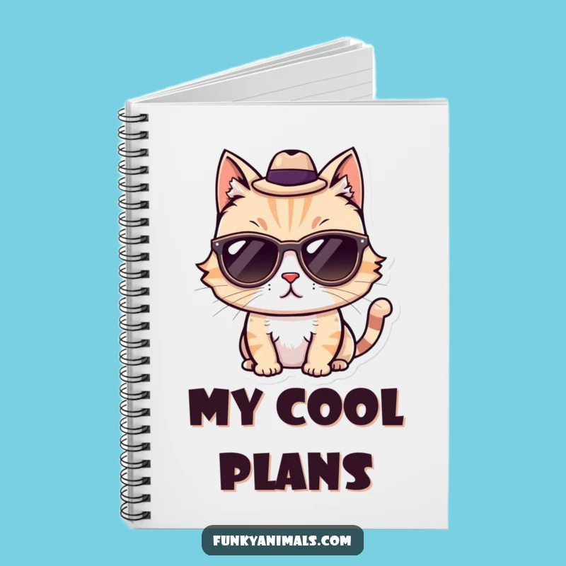 Funny Cool Cat Notebook: Jot Down Ideas in Style, Cool Gift