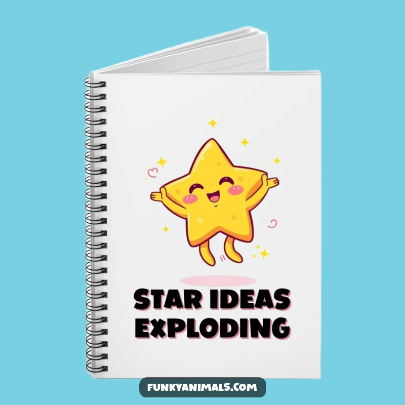 Funny Dancing Star Notebook: Jot Down Ideas with Stellar Flair
