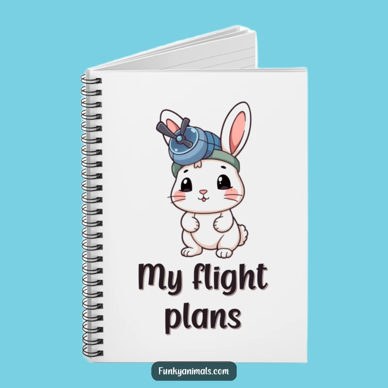 Funny Rabbit Notebook: Jot Down Adventures, Beanie Gift