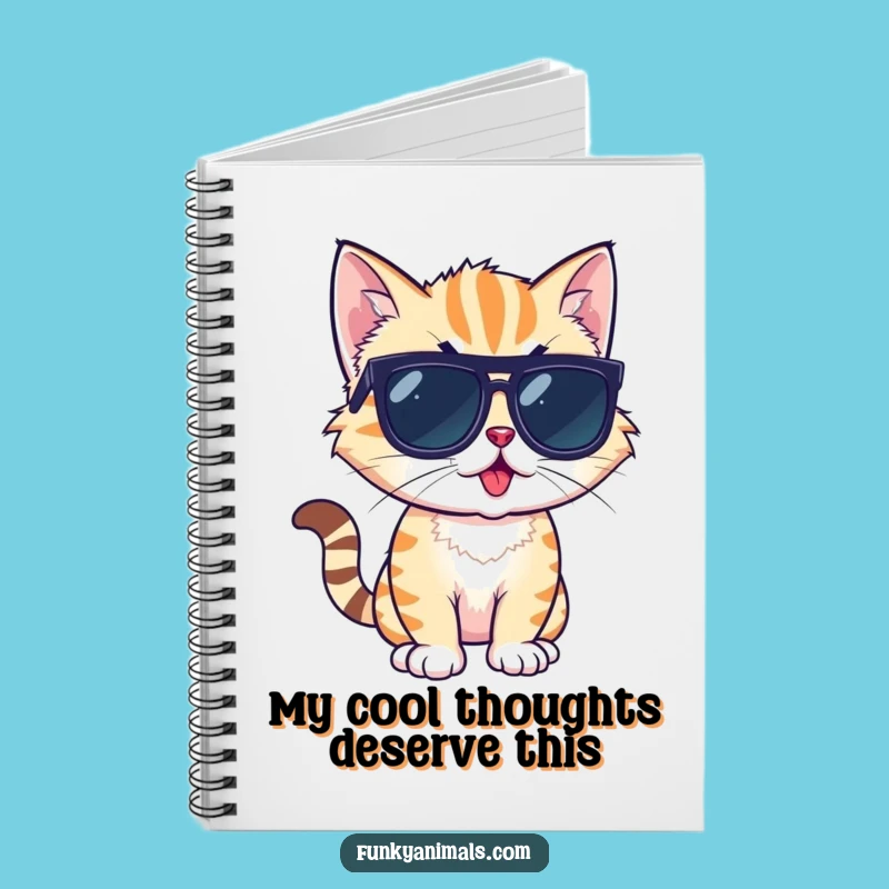 Funny Cool Cat Cub Notebook: Style & Ideas - Sleek Funny Gift