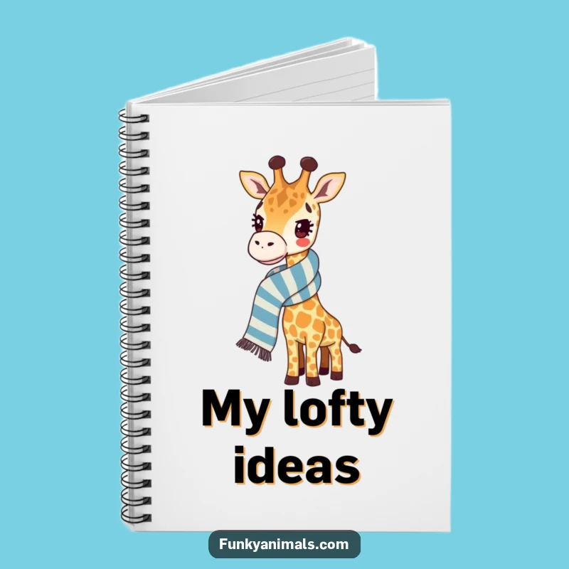 Funny Giraffe Notebook: Jot Down Ideas with Tall Style