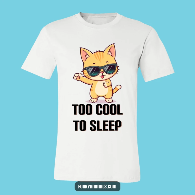 Funny Cool Cat Sunglasses T-Shirt: Funky Dance Move Tee for a Groovy You!