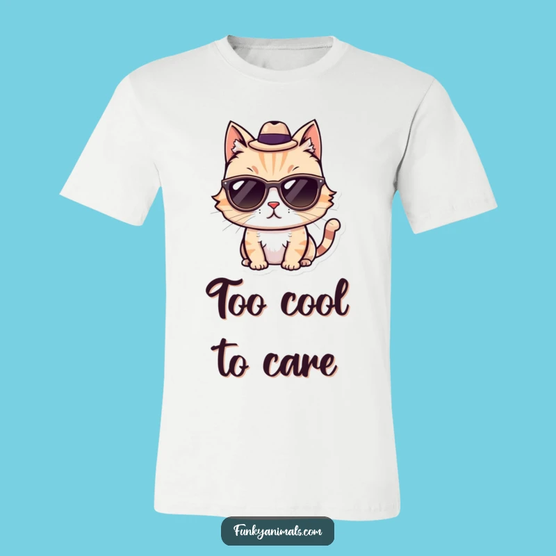 Funny Cool Cat T-Shirt: Sunglasses & Fedora, The Ultimate Funny Gift