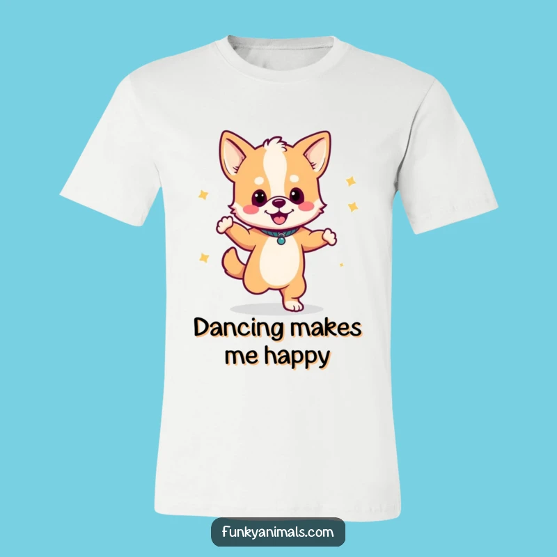 Funny Dancing Dog Cub T-Shirt: Groovy Vibes & Music - Awesome Funny Gift