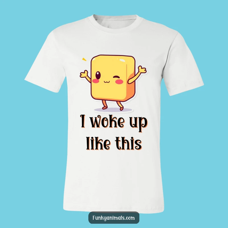 Funny Shimmy Block Character T-Shirt: Wear Your Dance Moves with Pride