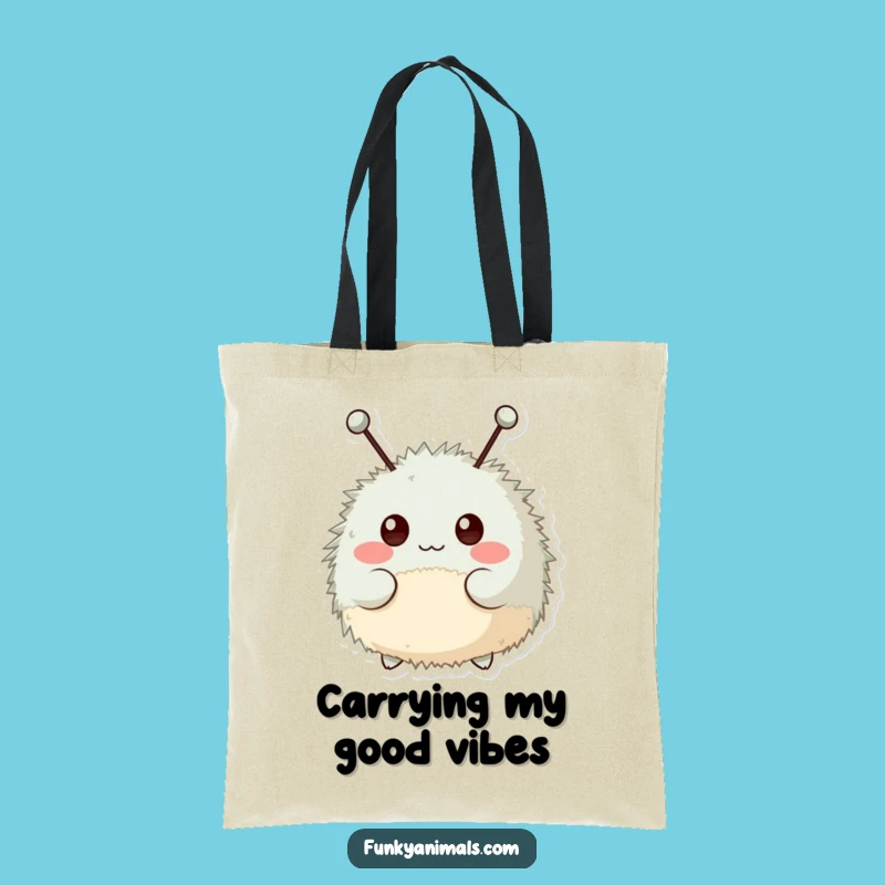 Funny Fuzzy Creature Tote Bag: Carry Your Rhythm with You